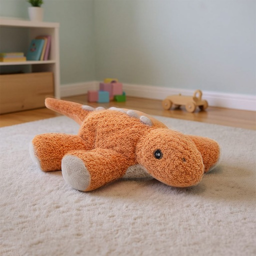 [00021134] DINO BROWN COTTON 23cm