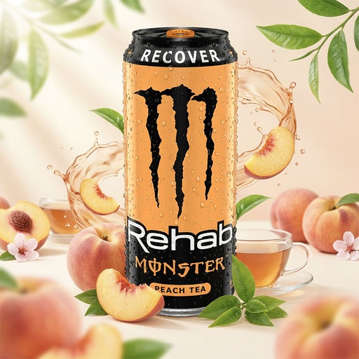 [D0104038] MONSTER REHAB PEACH 24 x 50cl