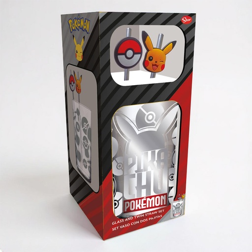 [00120155] GLASS & STRAW SET POKEMON