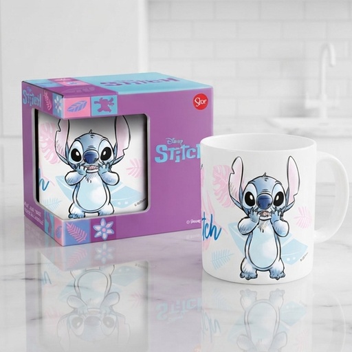 [00120167] MUG STITCH BLUE FOREST