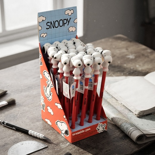 [00070137] PEN SNOOPY WITH SILICONE TOP/24