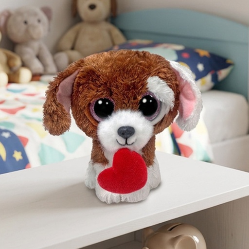 [00021075] TY BEANIE BOO'S CUDDLES THE DOG SMALL 15cm
