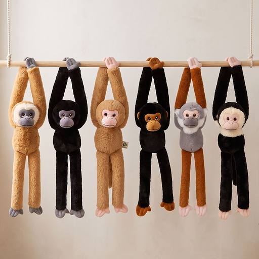 [00021023] KEELECO WILD HANGING MONKEYS 6-ASS 40cm