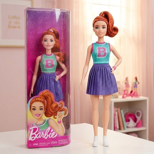 [00040076] BARBIE CHEERLEADER RED HAIR