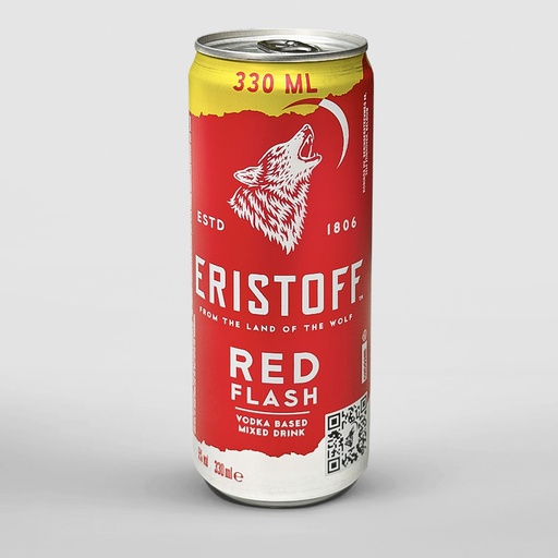 [D2601020] ERISTOFF RED FLASH CAN 5° 12x33cl
