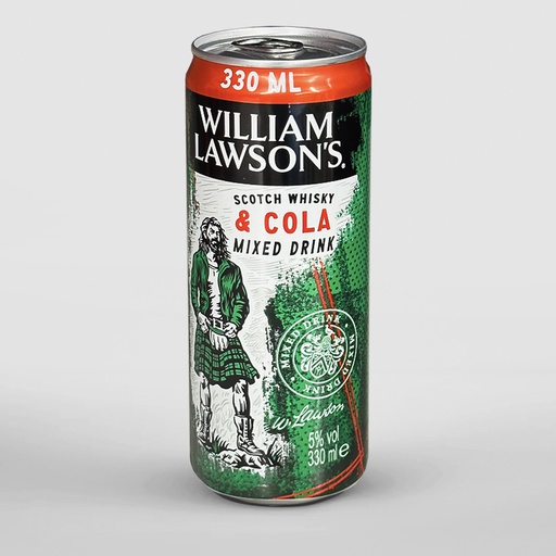 [D3106010] WILLIAM LAWSON'S WHISKY&COLA CAN 12X33cl