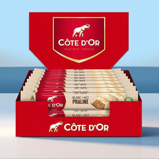 [C0603012] COTE D'OR WIT PRALINE 32x46g