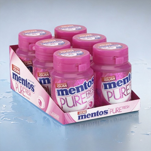 [C0904002] MENTOS CUP PURE FRESH BUBBLEFRESH 6x60g
