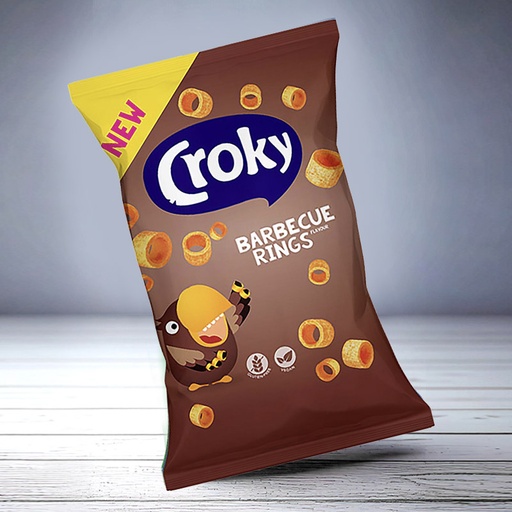 [C1001023] CROKY RINGS BARBECUE 24x75g