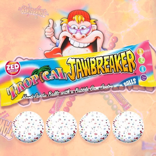 [C1101005] JAWBREAKER TROPICAL 4pcs x 40