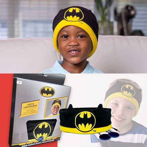 [00080020] BATMAN KIDS AUDIOBAND HEADPHONES