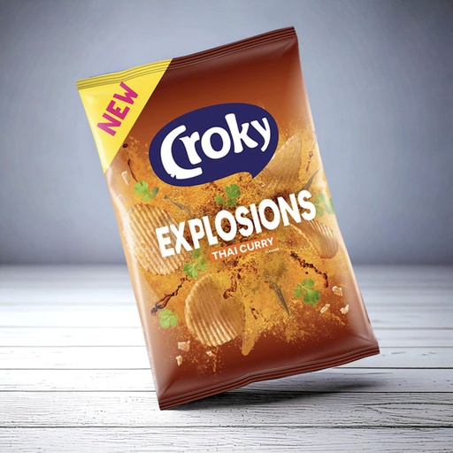 [C1001020] CROKY EXPLOSIONS THAI CURRY 20X40g
