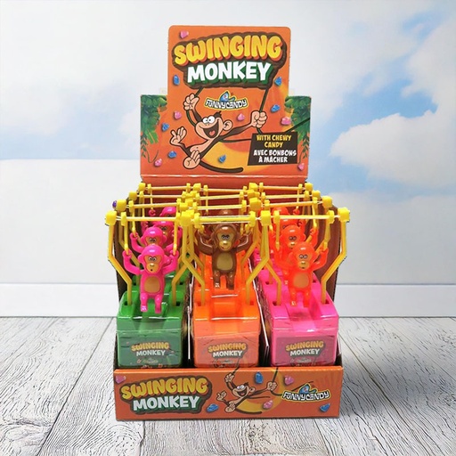 [C1105036] SWINGING MONKEY CANDY 12 pcs