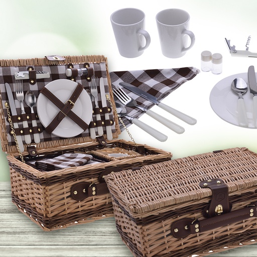[40268331] LAGUIOLE PICNIC BASKET 11 PCS