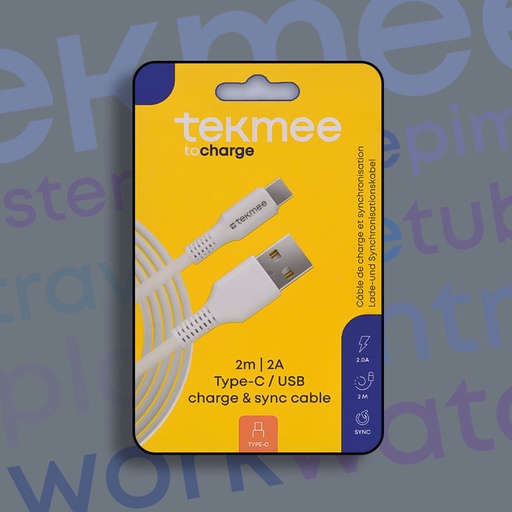 [40430070] TEKMEE 2M USB-C FAST CHARGE