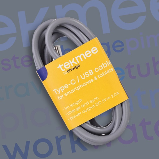[40448368] TEKMEE USB-C CHARGING CABLE 12-PACK