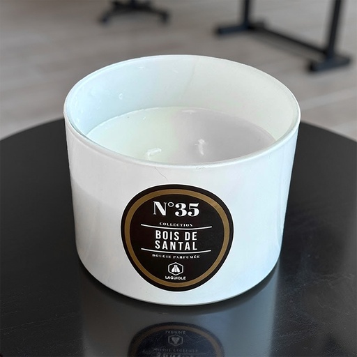 [402698022] LAGUIOLE CANDLE 3WICK BOIS DE SANTAL 260