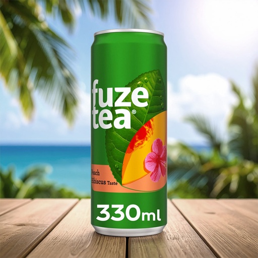 [D0109020] FUZETEA PEACH HIBISCUS CAN 6x4x33cl
