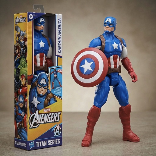 [00015022] MARVEL CAPTAIN AMERICA TITAN HEROES 30CM