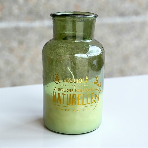 [40269830] LAGUIOLE CANDLE NATURE LINEN FLOWER 920g