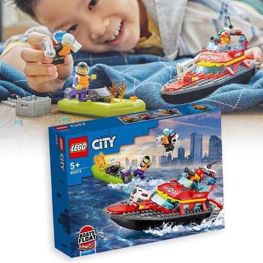 [00111109] LEGO 60373 CITY FIRE RESCUE BOAT