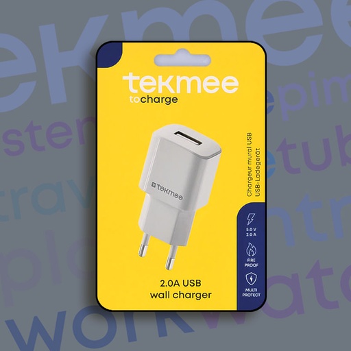 [40430135] TEKMEE WALL CHARGER USB 2A