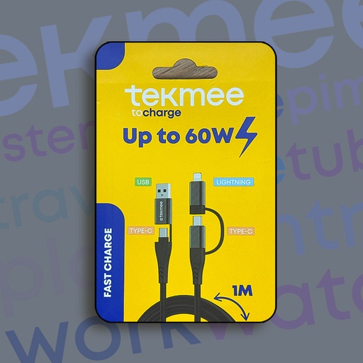 [40430322] TEKMEE 1M ALL-IN-ONE CABLE 60W