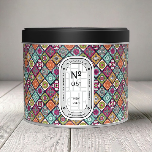 [SC051500] HELLO CANDLE NEW DELHI 500ml (INDIAN MANGO)