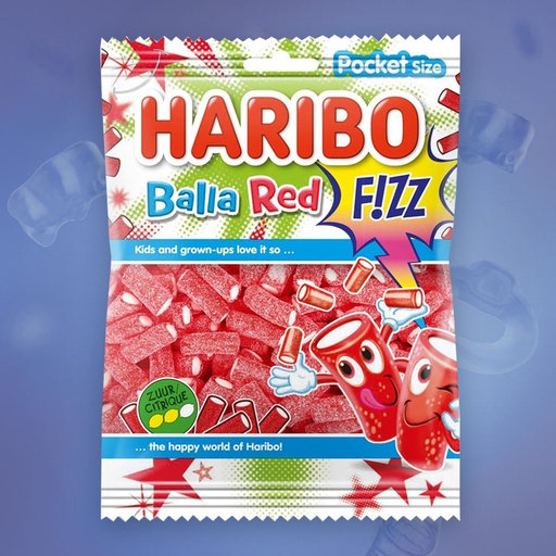 [C0301004] HARIBO BALLA RED FIZZ 28x70g