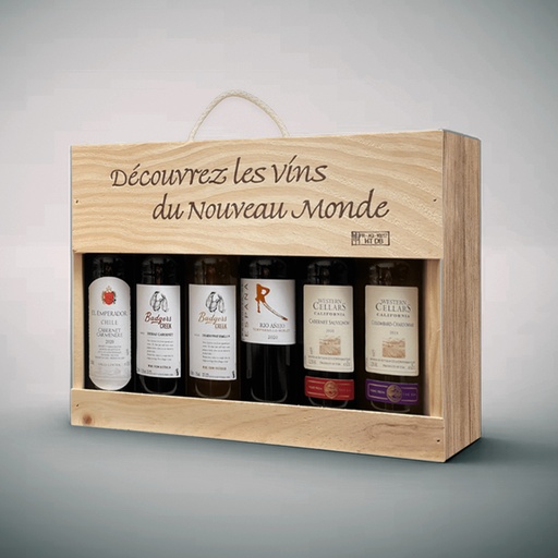 [D3501030] WORLD WINES GIFT BOX 6 x 25cl