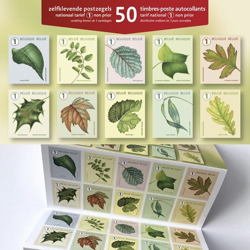 [POS12009] POSTZEGELS T1 NAT. BOMEN 5x10