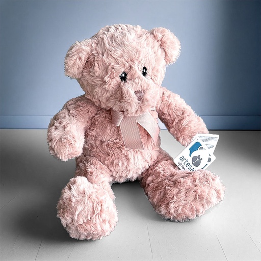 [00200072] TEDDY BEAR LARRY PINK 37CM