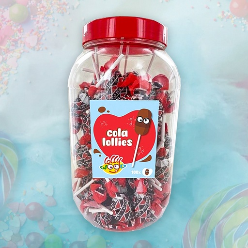[C1201001] LOLLYWOOD COLA LOLLY POP 100x13g