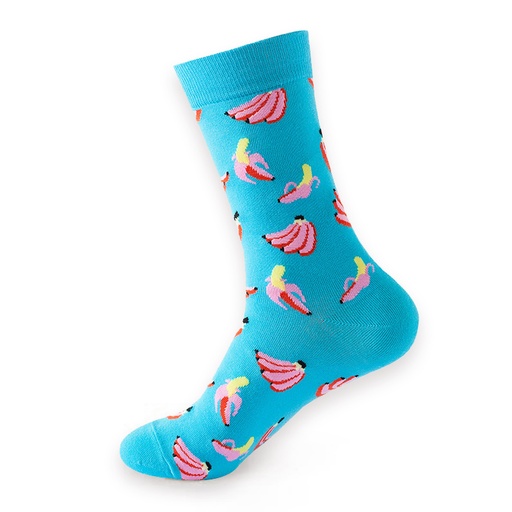 [00030207] COZY NOXXIEZ SOXXIEZ BANANA BLUE 38-45 6pcs