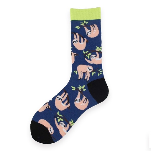 [00030219] COZY NOXXIEZ SOXXIEZ SLOTH BLUE 38-45 6pcs