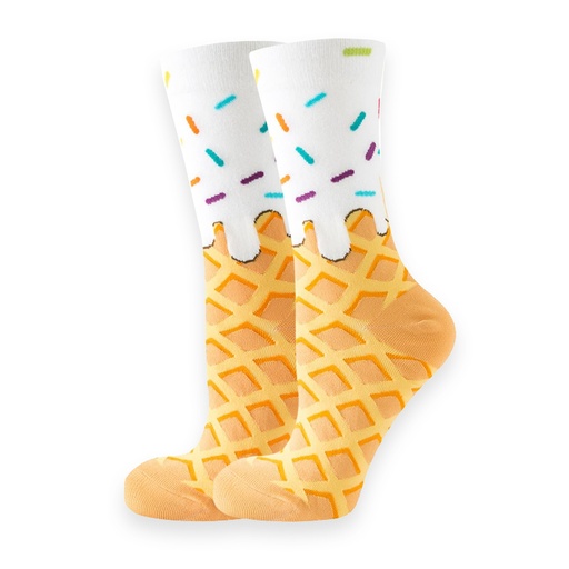 [00030239] COZY NOXXIEZ SOXXIEZ ICE CONE WHITE 38-45 6pcs