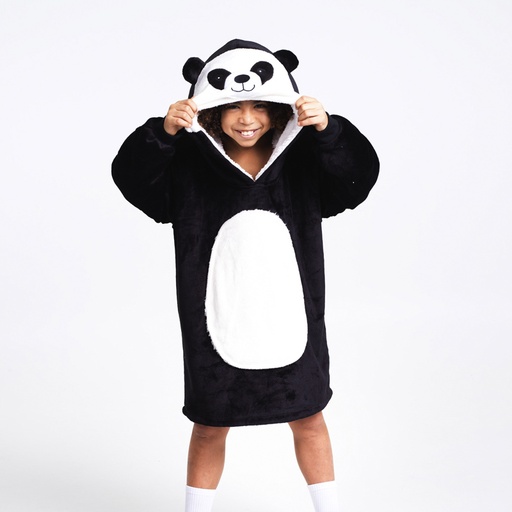 [00030313] COZY NOXXIEZ CUDDLE HOODIE PANDA MEDIUM