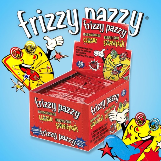 [C0105010] FRIZZY PAZZY STRAWBERRY 50pcs