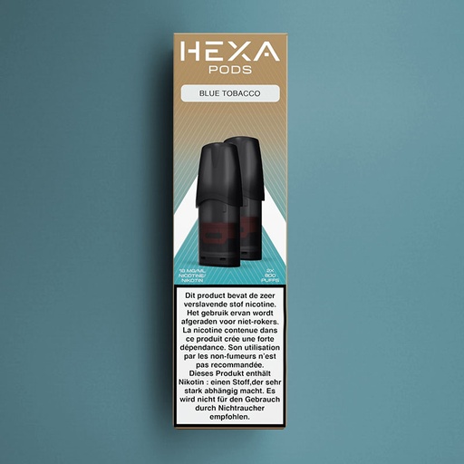 [00002537] HEXA PODS BLUE TOBACCO 18MG /5