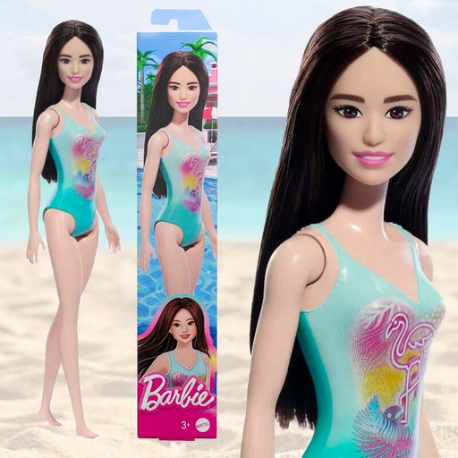 [00040056] BARBIE SWIMSUIT DOLL BLACK HAIR