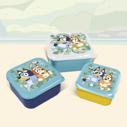 [00130501] SNACK BOXES BLUEY 3pcs