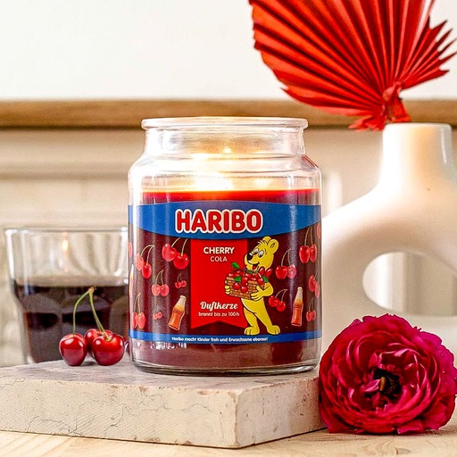 [80100512] HARIBO CHERRY COLA SCENTED CANDLE 510g