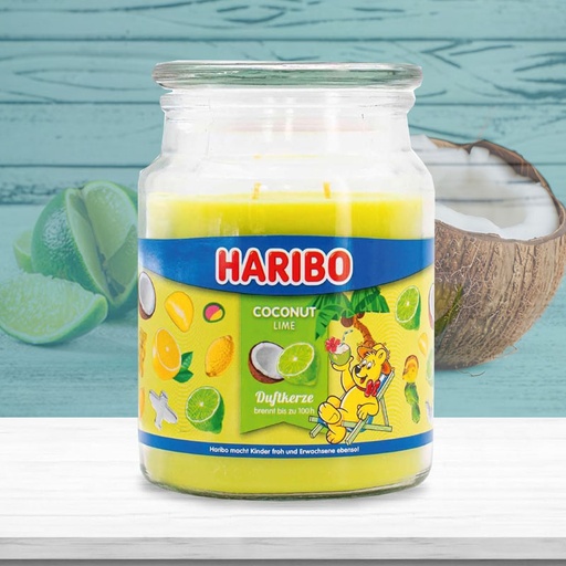 [80100513] HARIBO COCONUT LIME SCENTED CANDLE 510g