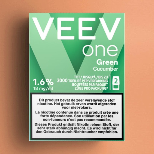[00002823] VEEV ONE POD GREEN (CUCUMBER) 18 MG - 2ML /5