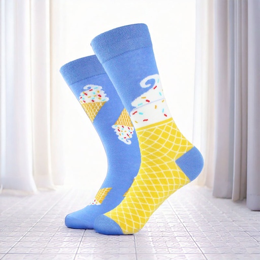 [00030242] COZY NOXXIEZ SOXXIEZ ICE CONE BLUE 38-45 6pcs