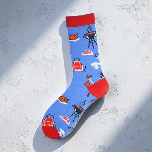 [00030195] COZY NOXXIEZ SOXXIEZ BBQ BLUE 38-45 6pcs