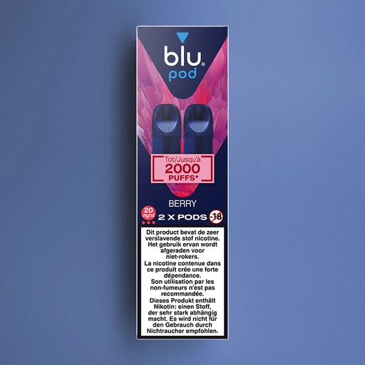 [00002767] BLU BAR 2-POD PACK BERRY 20MG /6