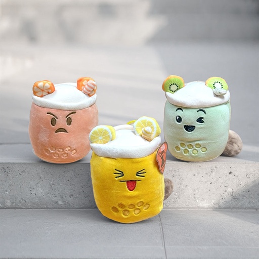 [00020766] BUBBLE TEA FRUIT 15cm 3ASS