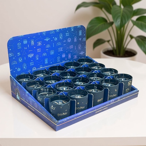 [80100900] HARRY POTTER "BLACK" SCENTED CANDLES 135g DISPLAY 20pcs