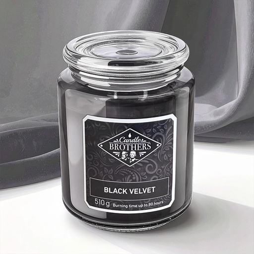 [80104011] CANDLE BROTHERS BLACK VELVET SCENTED CANDLE 510g